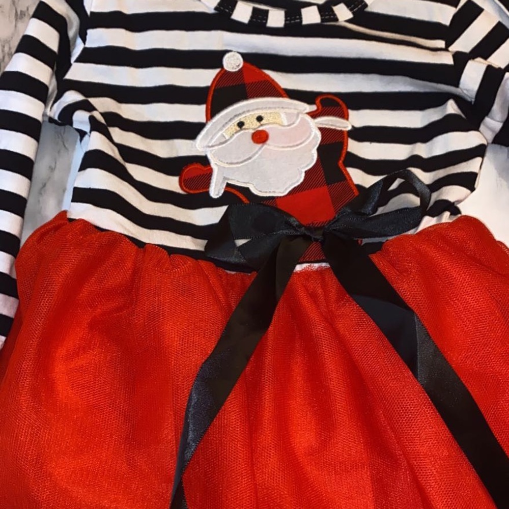 2 PCS Christmas themed Toddler dress for 1-2 T